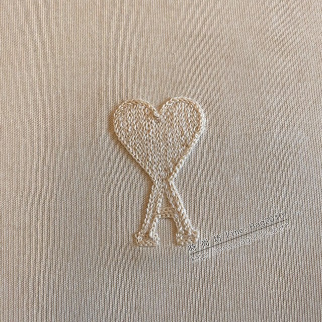Ami專櫃2023SS新款刺繡T恤 男女同款 tzy2660